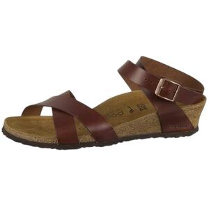 Birkenstock Papillo Women’s Size 11 Brown Leather Lola Ankle Strappy Sandals